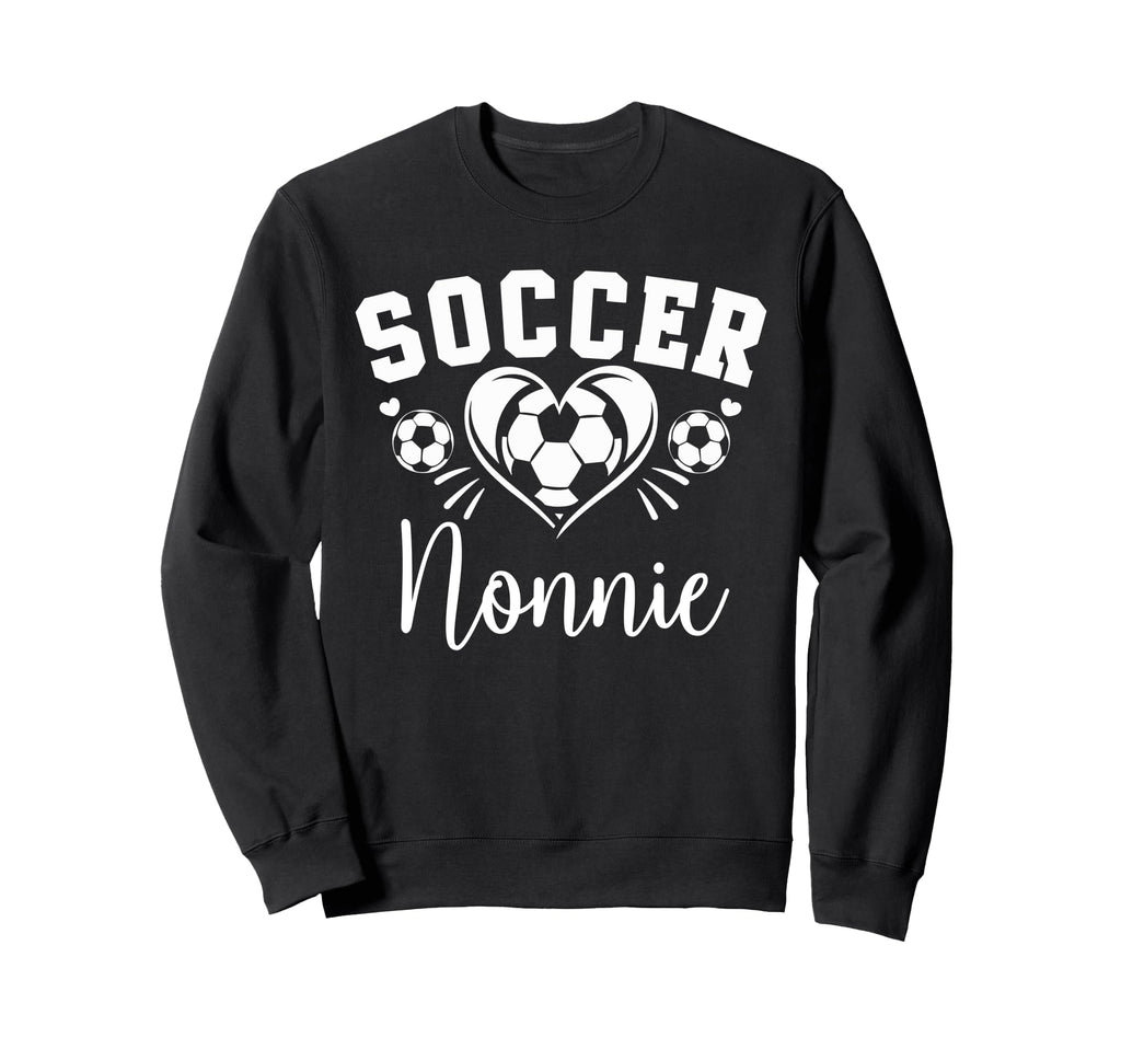 Soccer Nonnie Soccer Heart Sweatshirt - Casual Everyday Wear Unisex