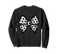 Coquette Bow Soccer Ball Mom Life Game Sweatshirt - Trendy Graphic Unisex