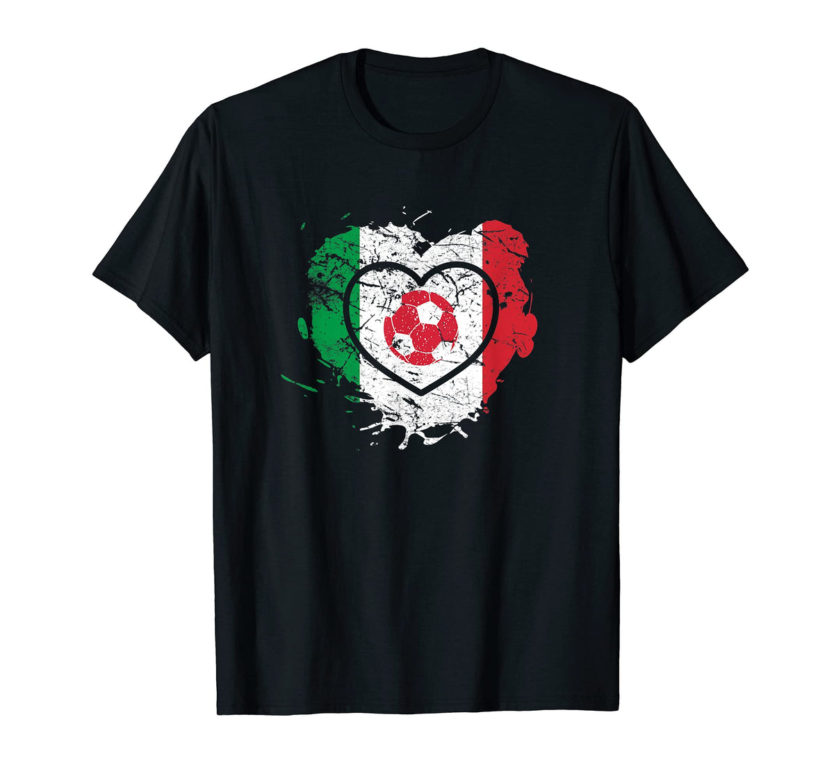 Azzurri I Love Soccer And Italia T-Shirt - Unique Graphic for Adults