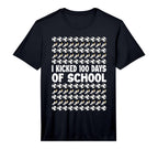 I Kicked 100 Days School Soccer T-Shirt - Casual Everyday Wear for Adults