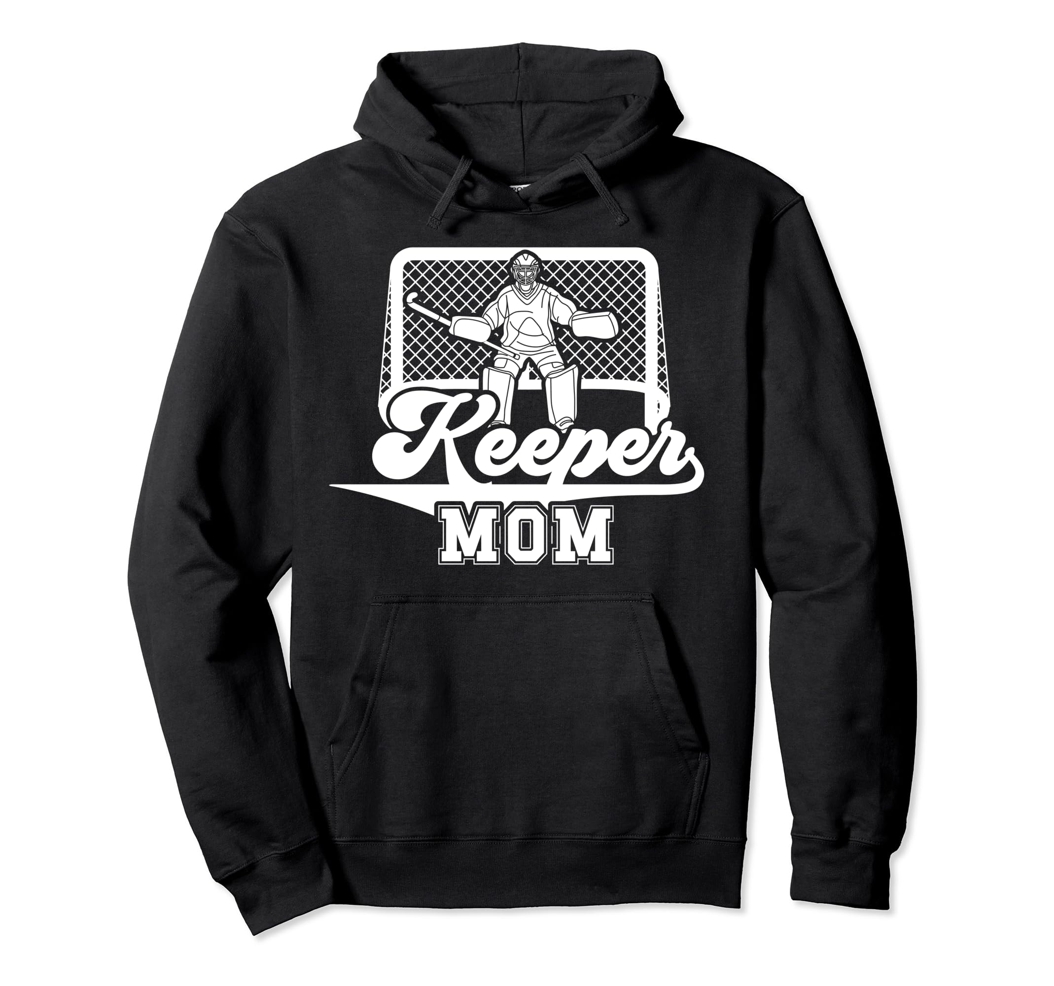 Ice Hockey Keeper Mom Ice Hockey Hoodie - Aesthetic Graphic for Adults