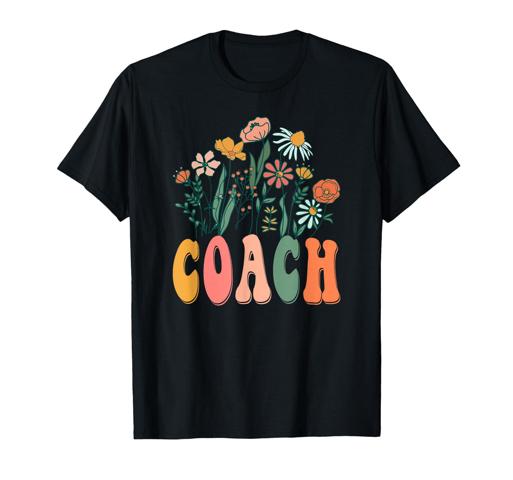 Groovy Floral Coach Wildflower Tees T-Shirt - Custom Art Print for Adults