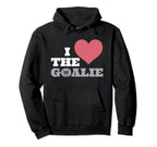 I Love Goalie Goalkeeper Soccer Hockey Hoodie - Minimalist Print Men Women