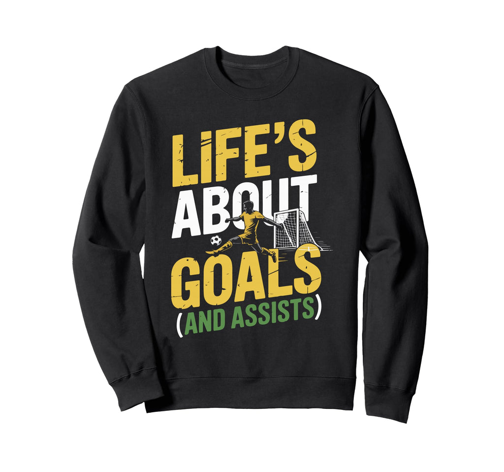 Funny Soccer Player Art Sweatshirt - Fun Novelty Design Unisex
