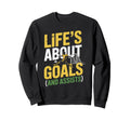 Funny Soccer Player Art Sweatshirt - Fun Novelty Design Unisex