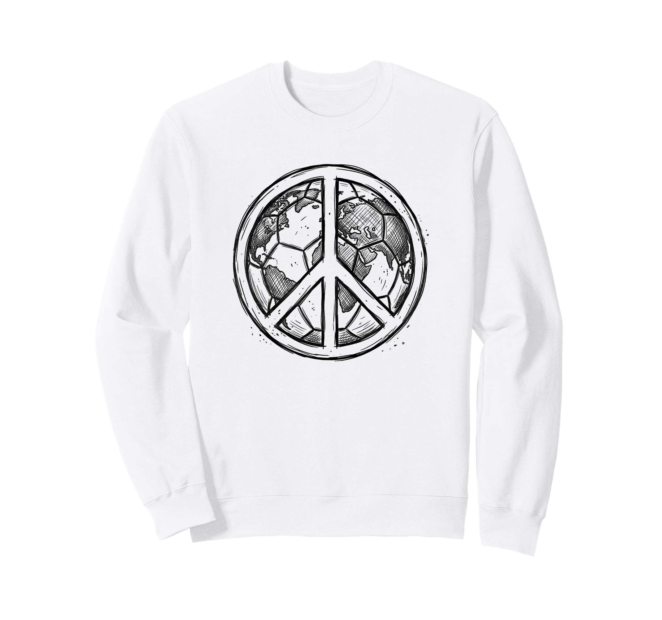 Soccer World Peace Is My Goal Futbol Sweatshirt - Unique Graphic Men Women