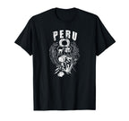 Peru Distressed Soccer 2019 Football Copa T-Shirt - Novelty Apparel Unisex