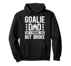 Hockey Goalie Dad Definition Dad Hockey Hoodie - Minimalist Print Unisex