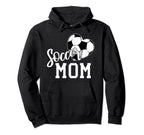 Soccer Ball Heart Soccer Mom Hoodie - Fun Novelty Design Men Women