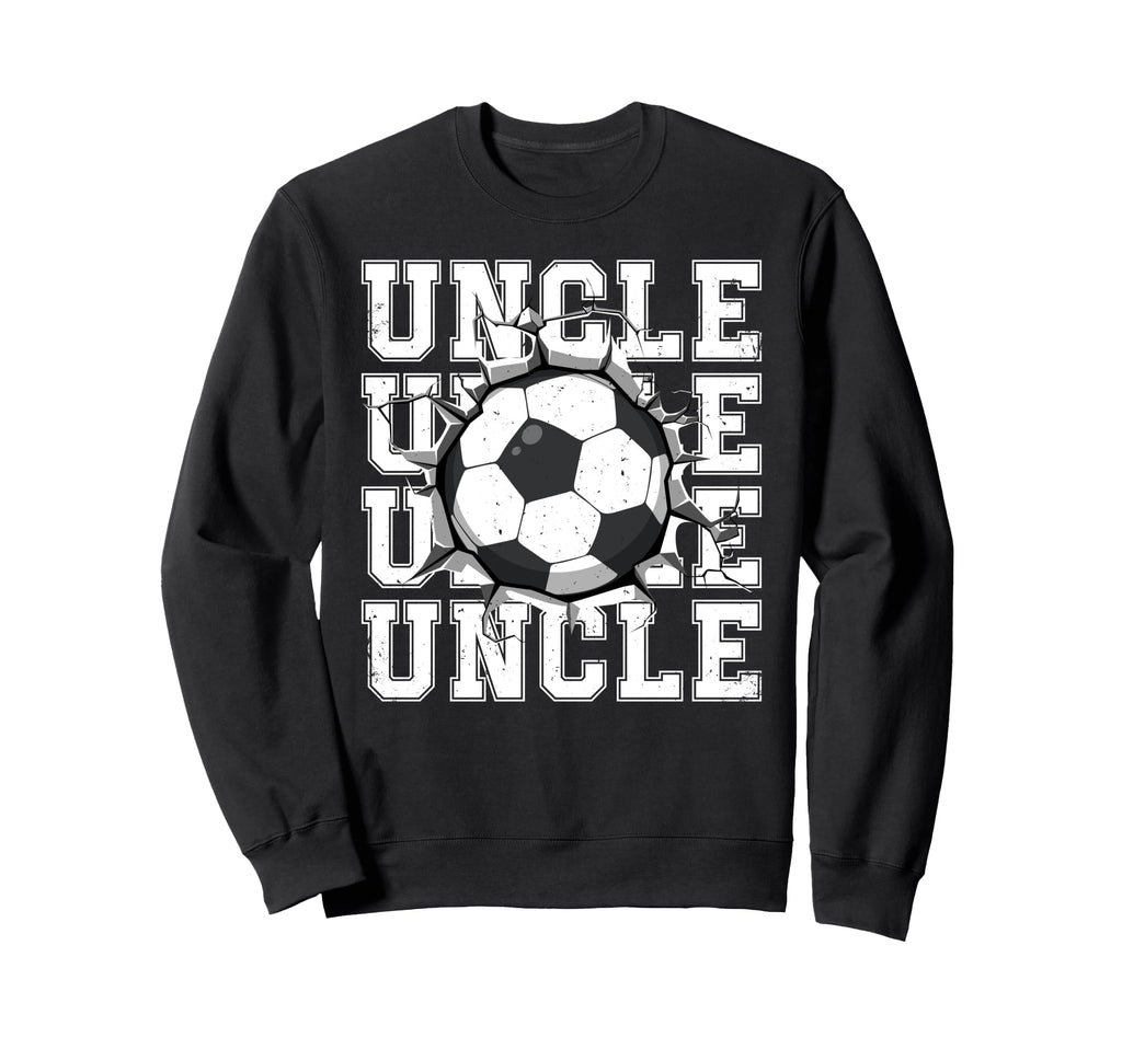 Soccer Uncle Cracked Wall Family Sweatshirt - Aesthetic Graphic for Adults