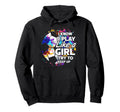 Play Like Empowering Soccer Female Player Hoodie - Trendy Graphic Unisex