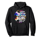 Play Like Empowering Soccer Female Player Hoodie - Trendy Graphic Unisex