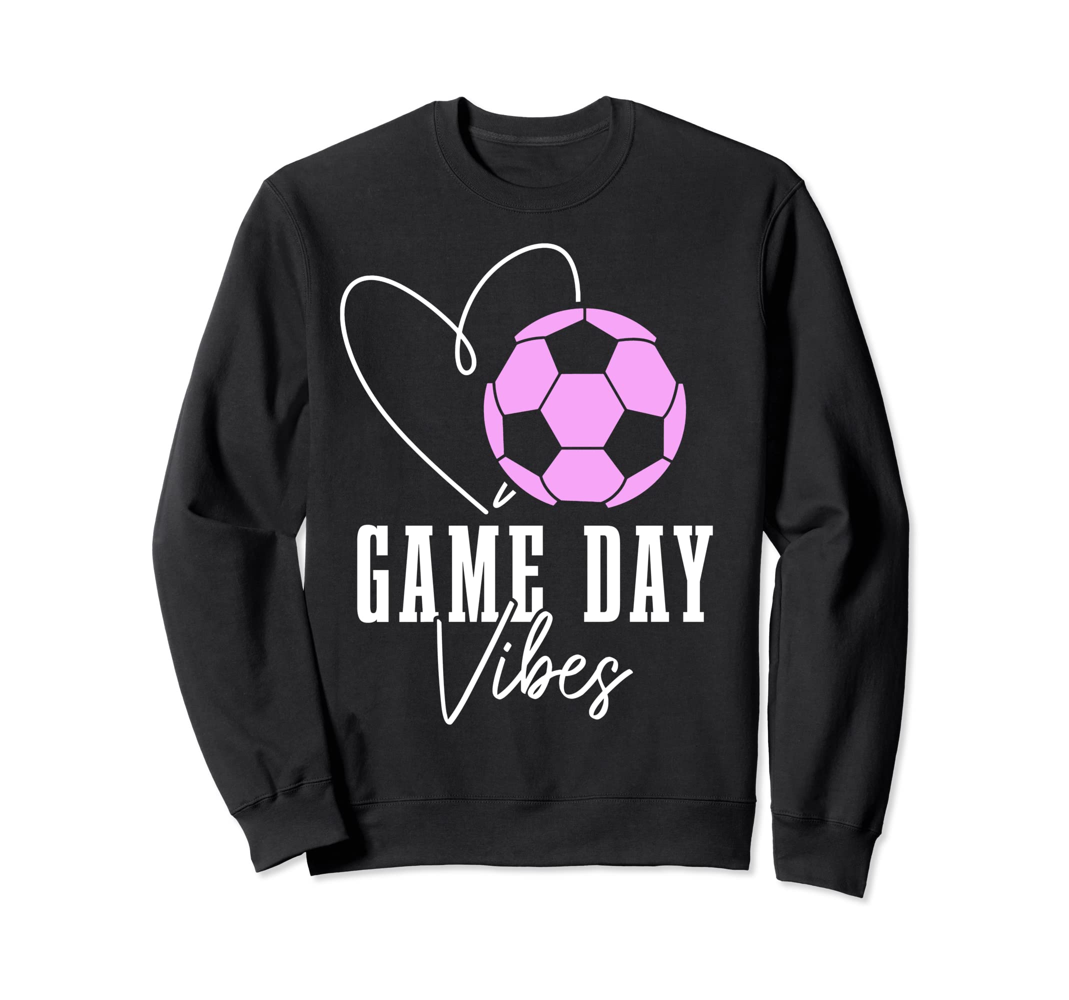 Soccer Player Game Day Vibes Coach Sweatshirt - Novelty Apparel for Adults