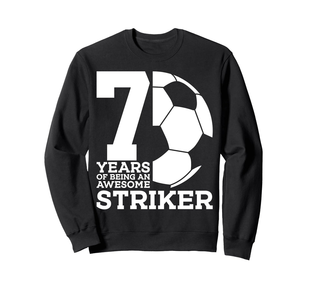 Soccer 7 Years Awesome Soccer Sweatshirt - Unique Graphic Men Women