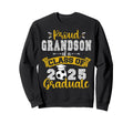 Proud Grandson Class 2025 Graduate Sweatshirt - Trendy Graphic Men Women
