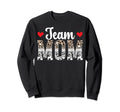 Team Mom Leopard Soccer Team Mom Sweatshirt - Unique Graphic for Adults