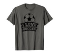 I Love Soccer Funny Soccer Sports T-Shirt - Streetwear Style for Adults