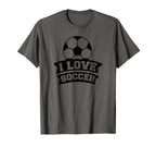 I Love Soccer Funny Soccer Sports T-Shirt - Streetwear Style for Adults