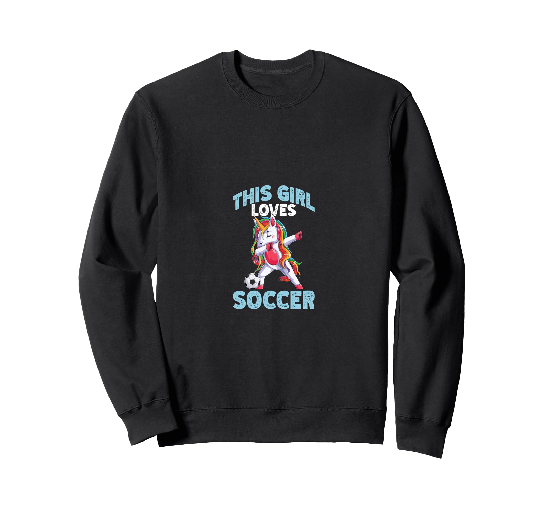 Funny Loves Soccer Sport Sweatshirt - Unique Graphic Men Women