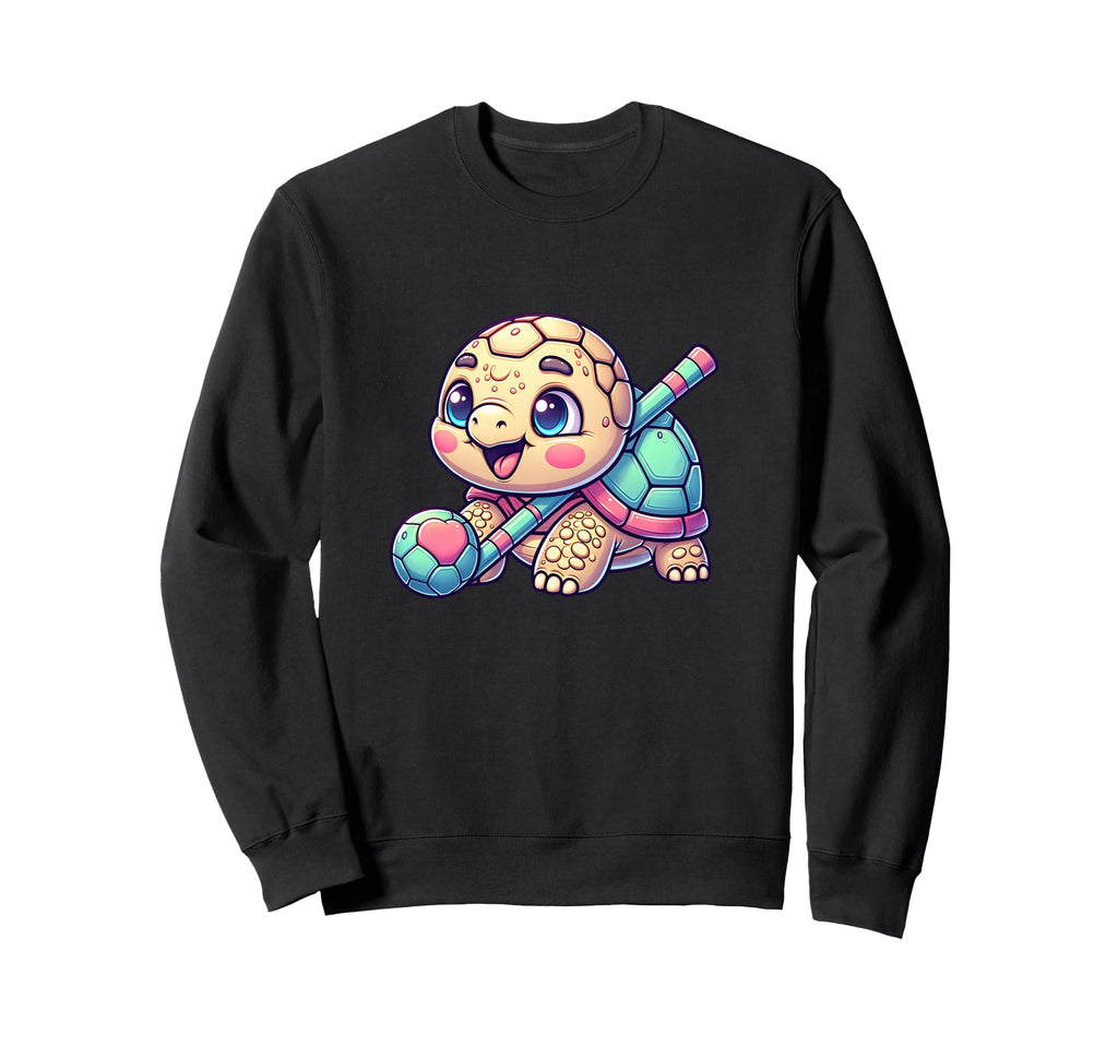 Turtle Heart Soccer Ball Pastel Sweatshirt - Minimalist Print Unisex