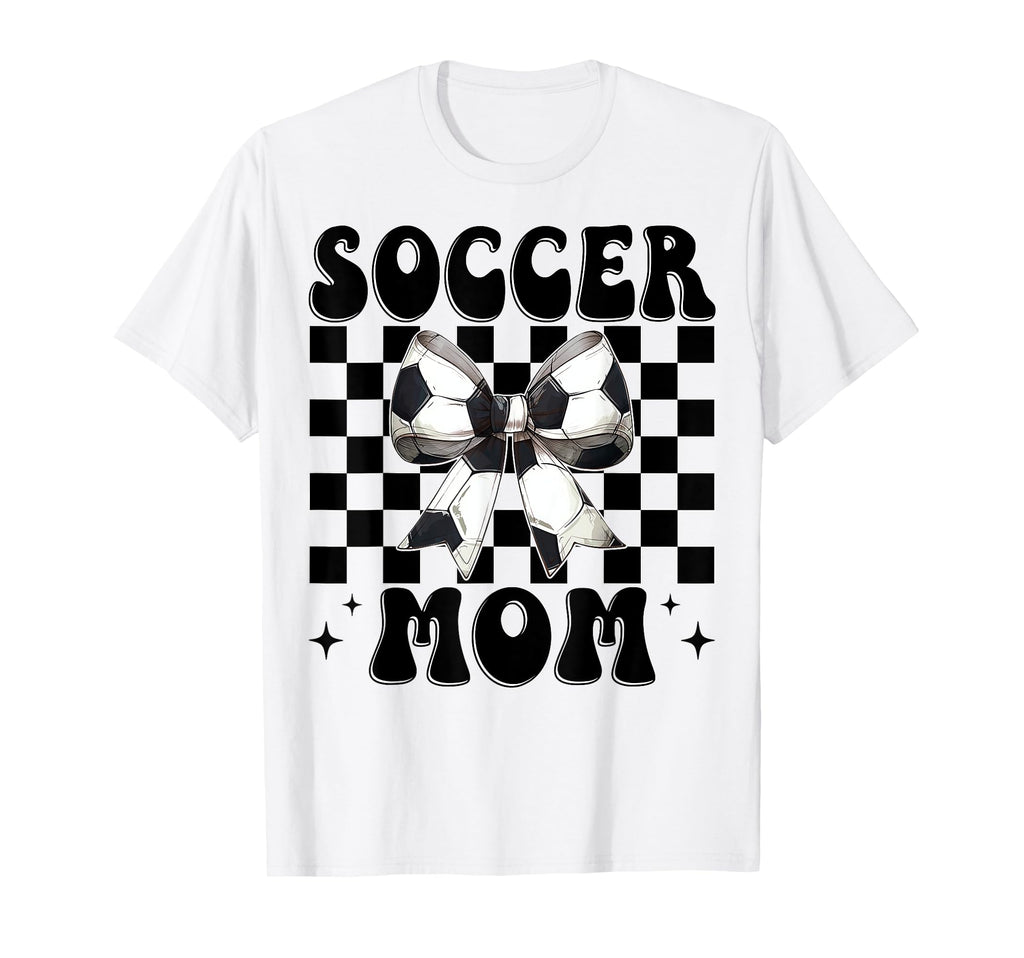 Soccer Mom Soccer Mama Mothers Day Coquette T-Shirt - Graphic Print Unisex