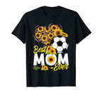 Sunflower Soccer Mom Mama Mommy Sport T-Shirt - Novelty Apparel for Adults