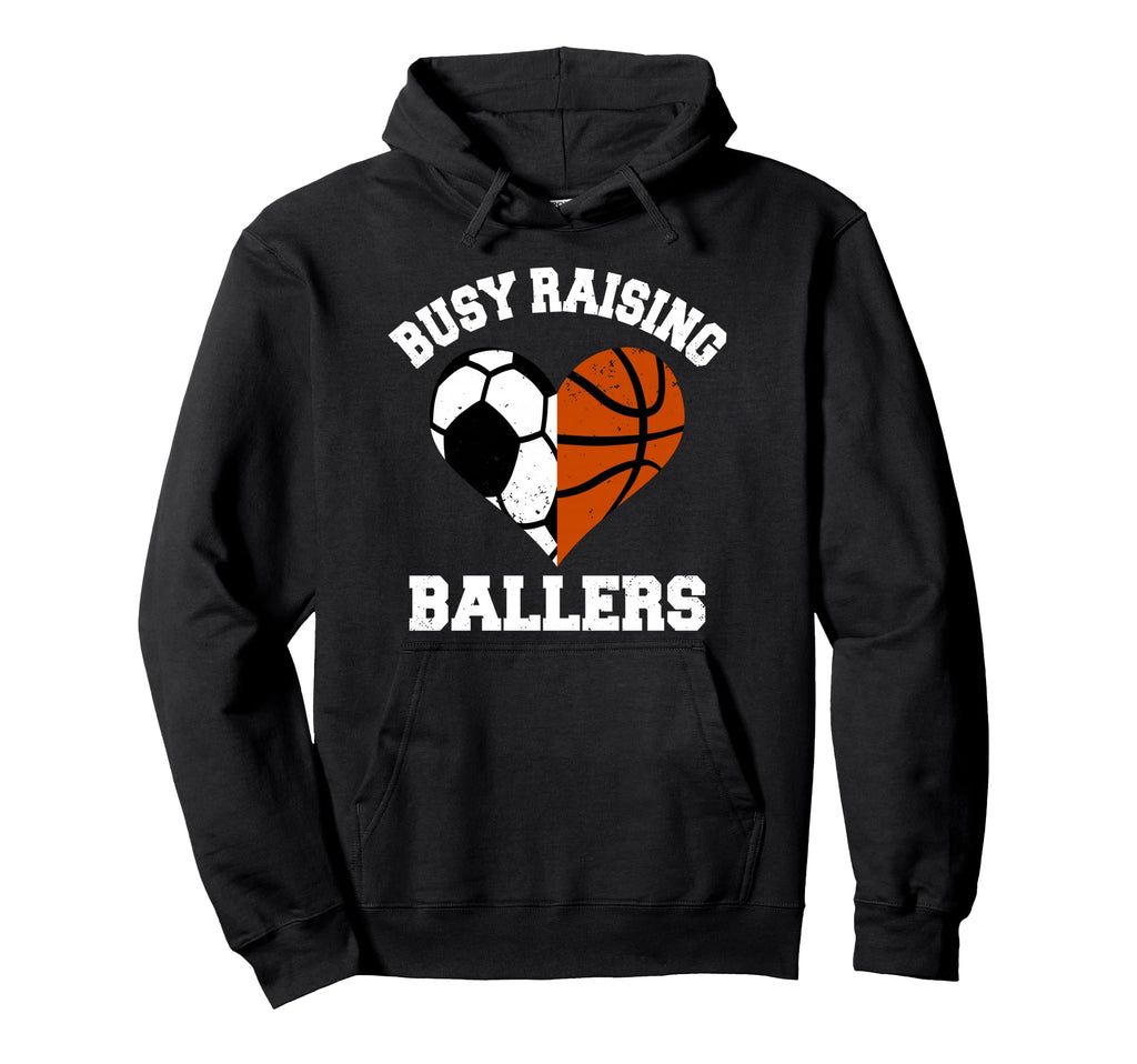 Busy Raising Ballers Soccer Hoodie - Custom Art Print for Adults