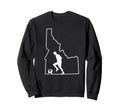 Idaho Map Soccer Player Gift Idaho Sweatshirt - Trendy Graphic Unisex