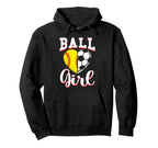 Ball Softball Soccer Lovers Gifts Heart Hoodie - Minimalist Print Men Women