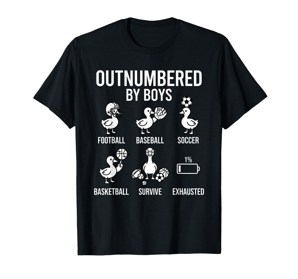 Outnumbered Ducklings Football T-Shirt - Aesthetic Graphic Men Women