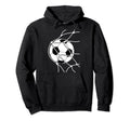 Soccer Ball Goal Funny Player Sports Hoodie - Minimalist Print for Adults