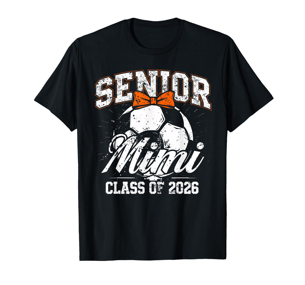 Senior Mimi 2026 Soccer Mama Coquette T-Shirt - Fun Novelty Design Unisex