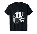 11Th Birthday Soccer Player Football T-Shirt - Fun Novelty Design Unisex