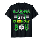 Glam Ma Birthday Soccer Goal Family T-Shirt - Fun Novelty Design Men Women