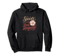 Soccer Is My Love Language Ball Player Fan Hoodie - Graphic Print Unisex