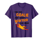 Funny Soccer Football Goalie T-Shirt - Minimalist Print for Adults