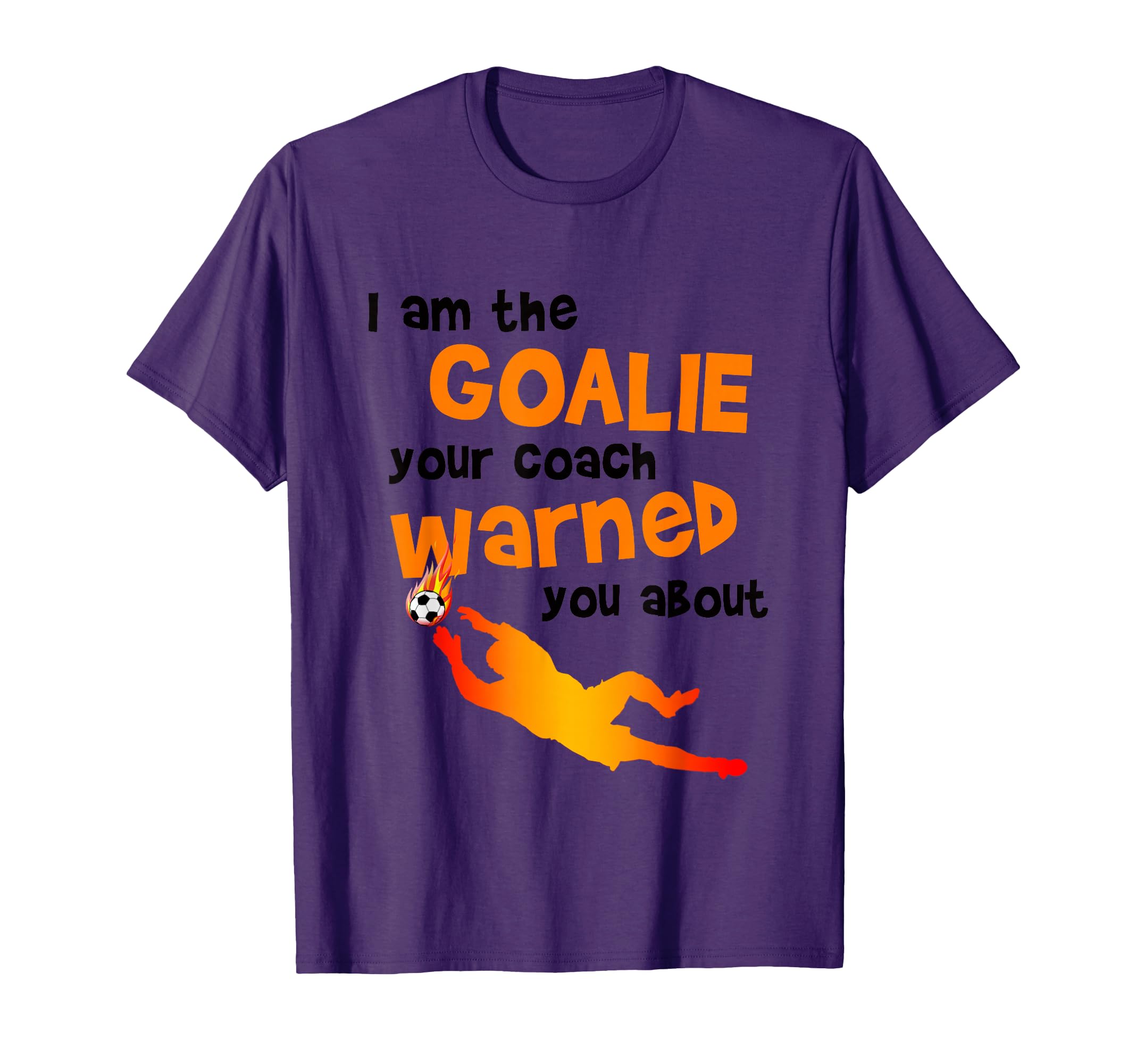 Funny Soccer Football Goalie T-Shirt - Minimalist Print for Adults