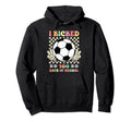 I Kicked 100 Days School Soccer Groovy Hoodie - Casual Everyday Wear Unisex
