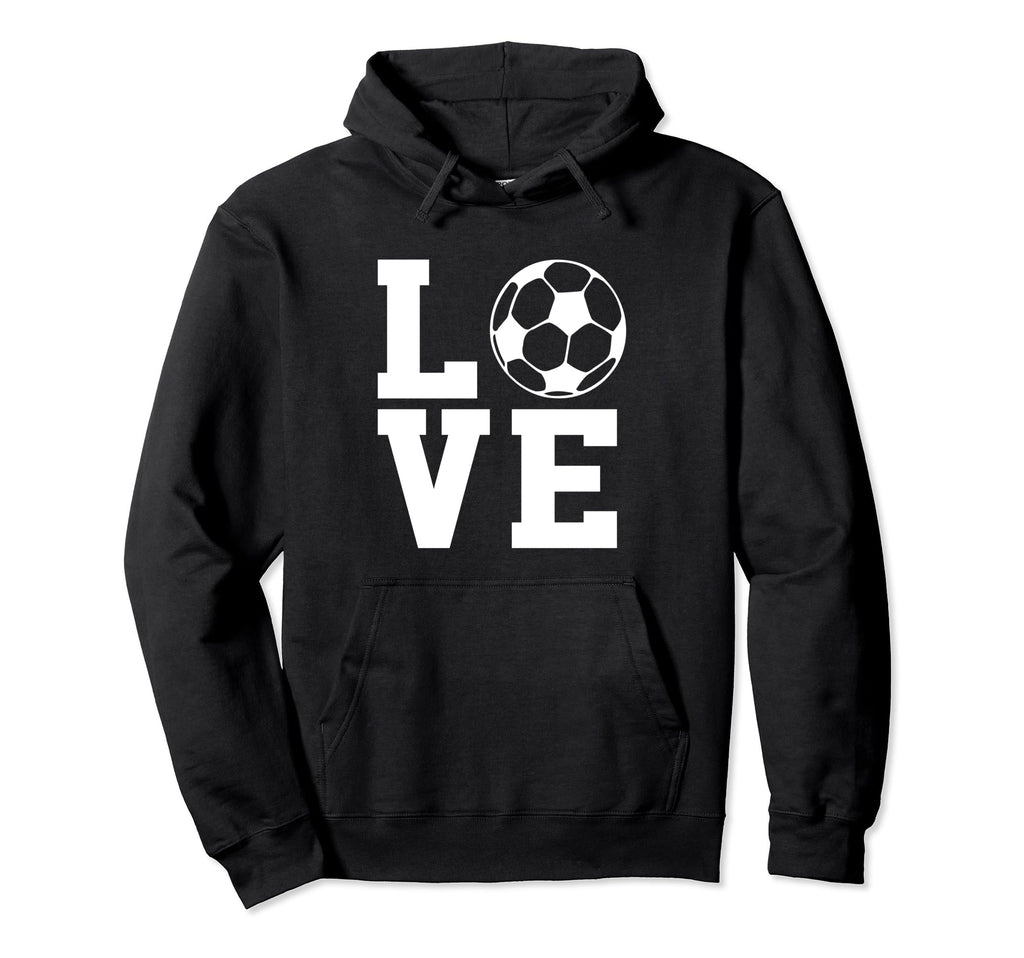 Love Soccer I Love Soccer Sport Player Hoodie - Minimalist Print Unisex
