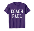 Coach Paul Custom Football Soccer T-Shirt - Novelty Apparel for Adults