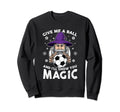 Funny Soccer Sport Teen Futbol Wizard Sweatshirt - Graphic Print Unisex