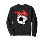Soccer Player Mom Funny Ball Mom Sweatshirt - Streetwear Style for Adults