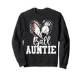 Ball Auntie Baseball Soccer Auntie Sweatshirt - Graphic Print Men Women