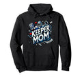 Goalkeepers Mom Proudly Cheering From Hoodie - Novelty Apparel Unisex