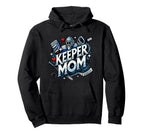 Goalkeepers Mom Proudly Cheering From Hoodie - Novelty Apparel Unisex