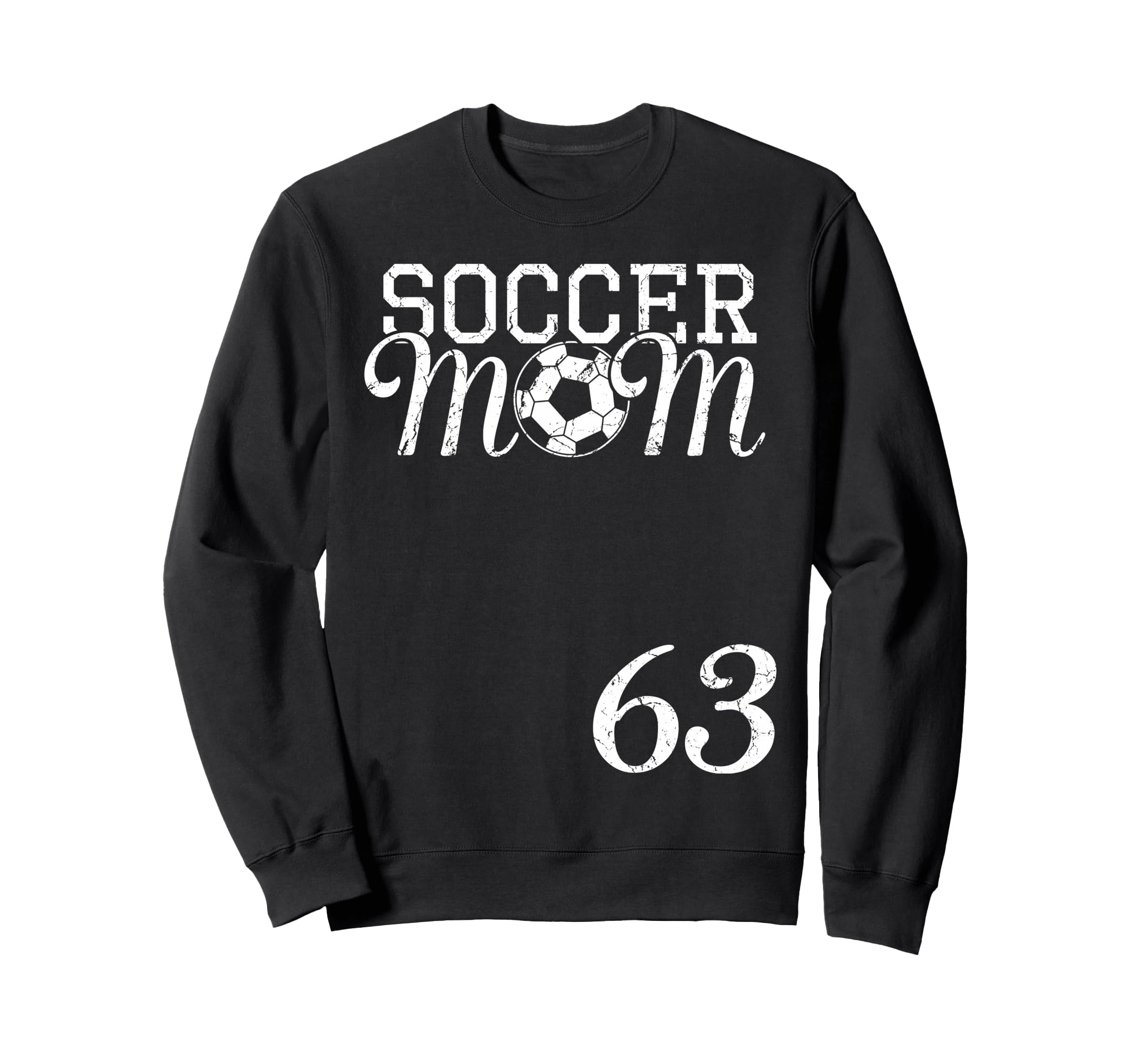 Soccer Mom Jersey Number 63 Favorite Sweatshirt - Graphic Print Unisex