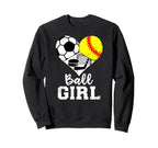 Ball Heart Soccer Softball Hockey Sweatshirt - Graphic Print Men Women