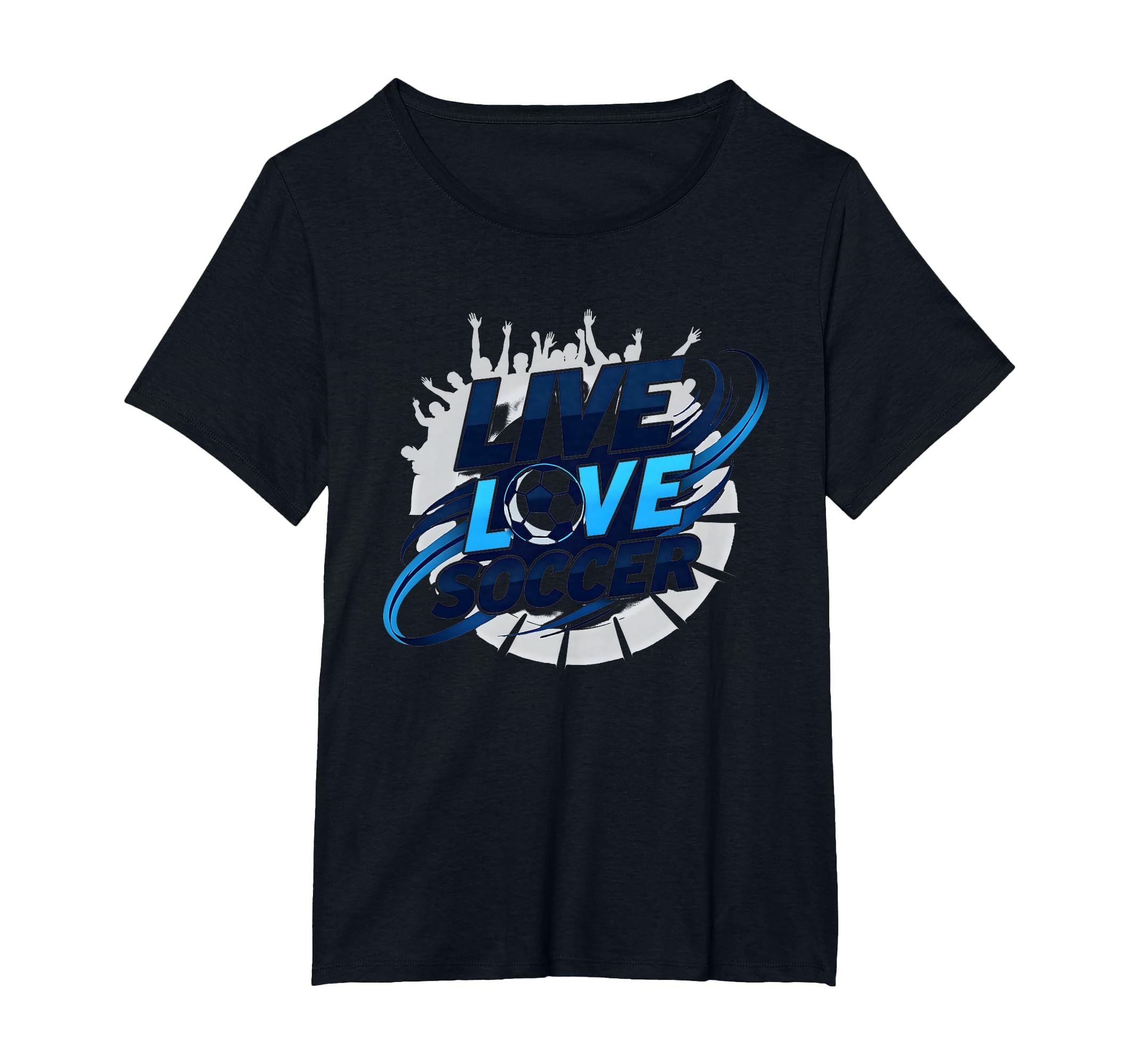 Soccer Mom Live Love Soccer Passion Sweatshirt - Graphic Print Unisex