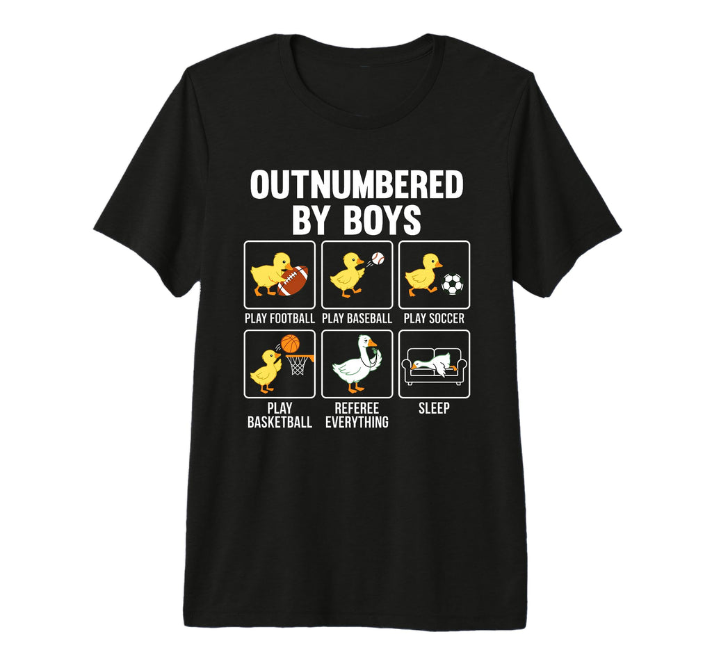 Outnumbered Ducklings Football Soccer T-Shirt - Unique Graphic Unisex