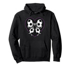 Soccer Coquette Bow Football Soccer Hoodie - Custom Art Print for Adults